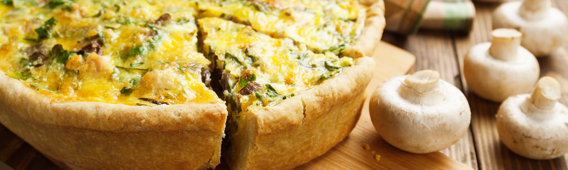 Пирог с курицей и грибами